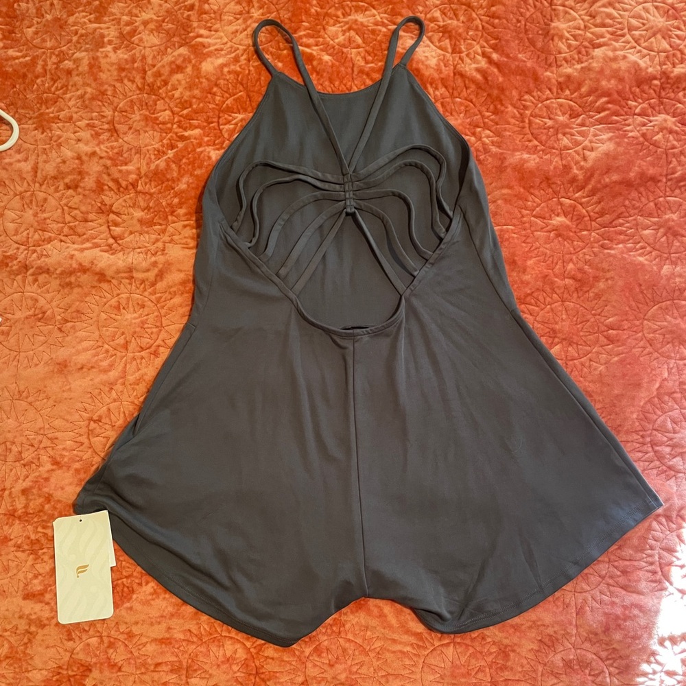 Fabletics Charcoal Gray Romper